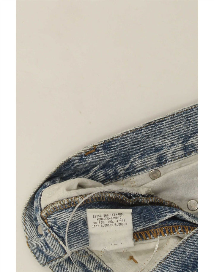 Lee Mens Straight Jeans W42 L26 Blue Cotton