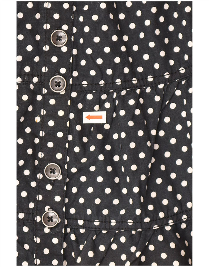 Okay Womens Regular A-Line Skirt EU 36 Small W25 Black Polka Dot Cotton