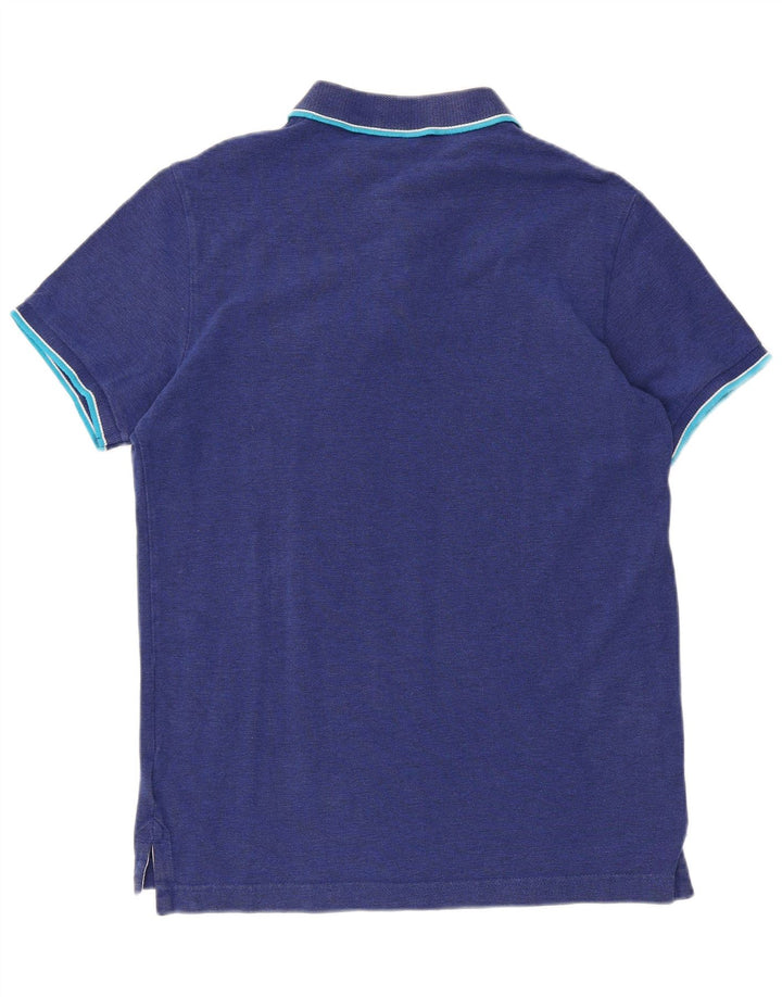 Superdry Mens Polo Shirt Large Blue Cotton