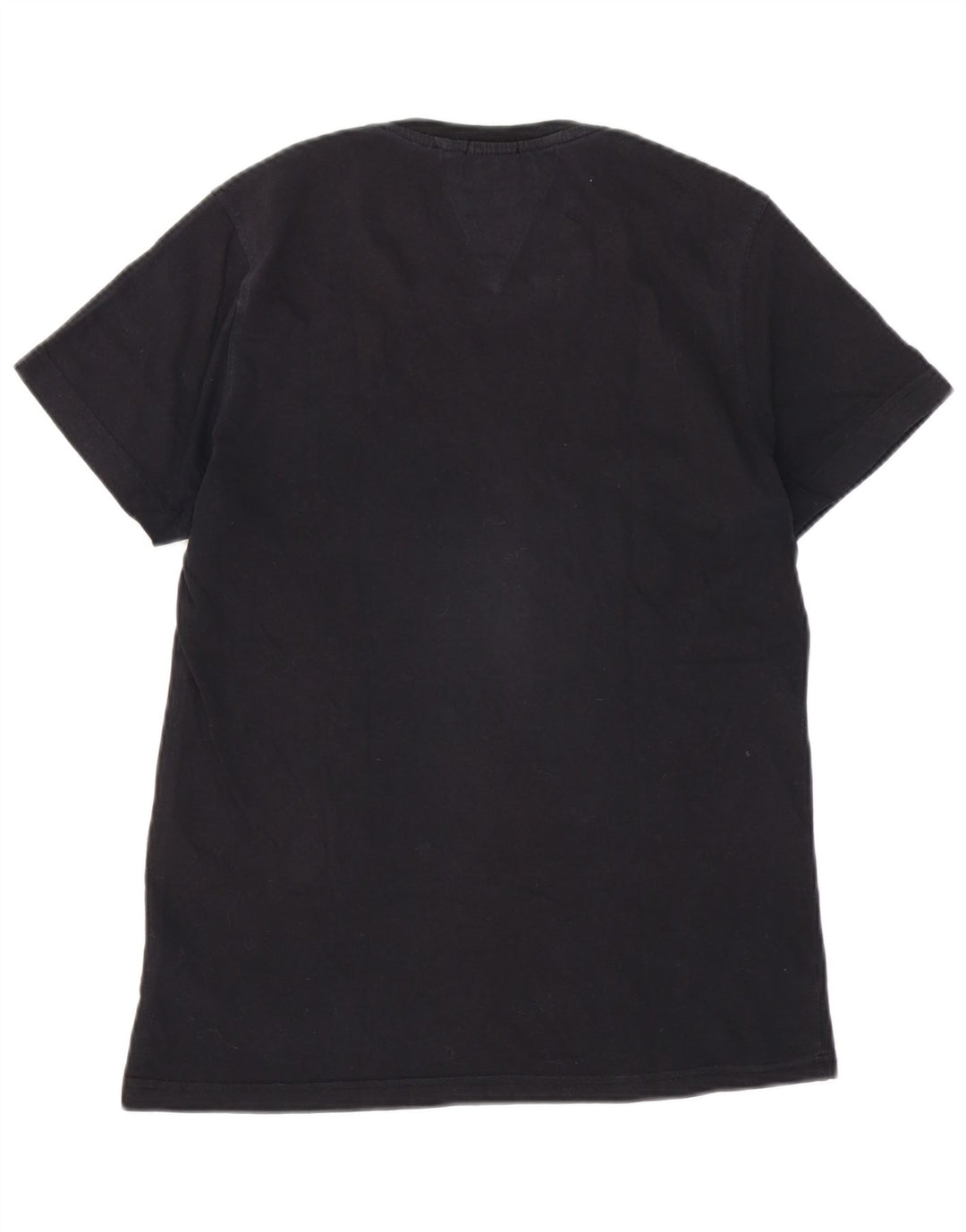 Tommy Hilfiger Mens T-Shirt Top Medium Black Cotton