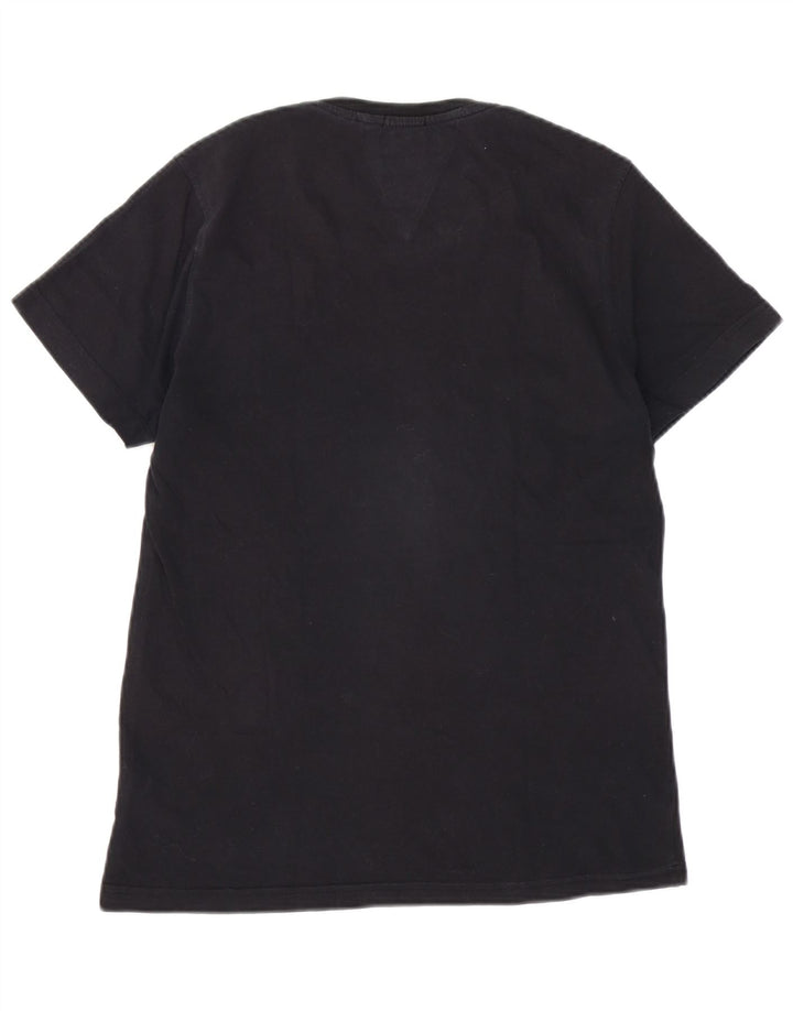 Tommy Hilfiger Mens T-Shirt Top Medium Black Cotton