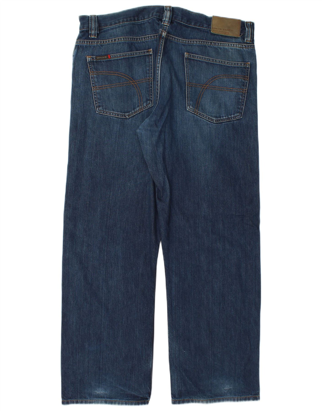 Pierre Cardin Mens Straight Jeans W38 L30 Blue Cotton
