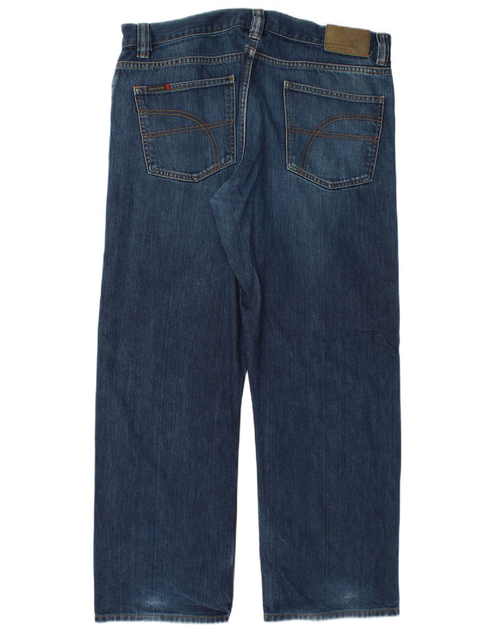 Pierre Cardin Mens Straight Jeans W38 L30 Blue Cotton