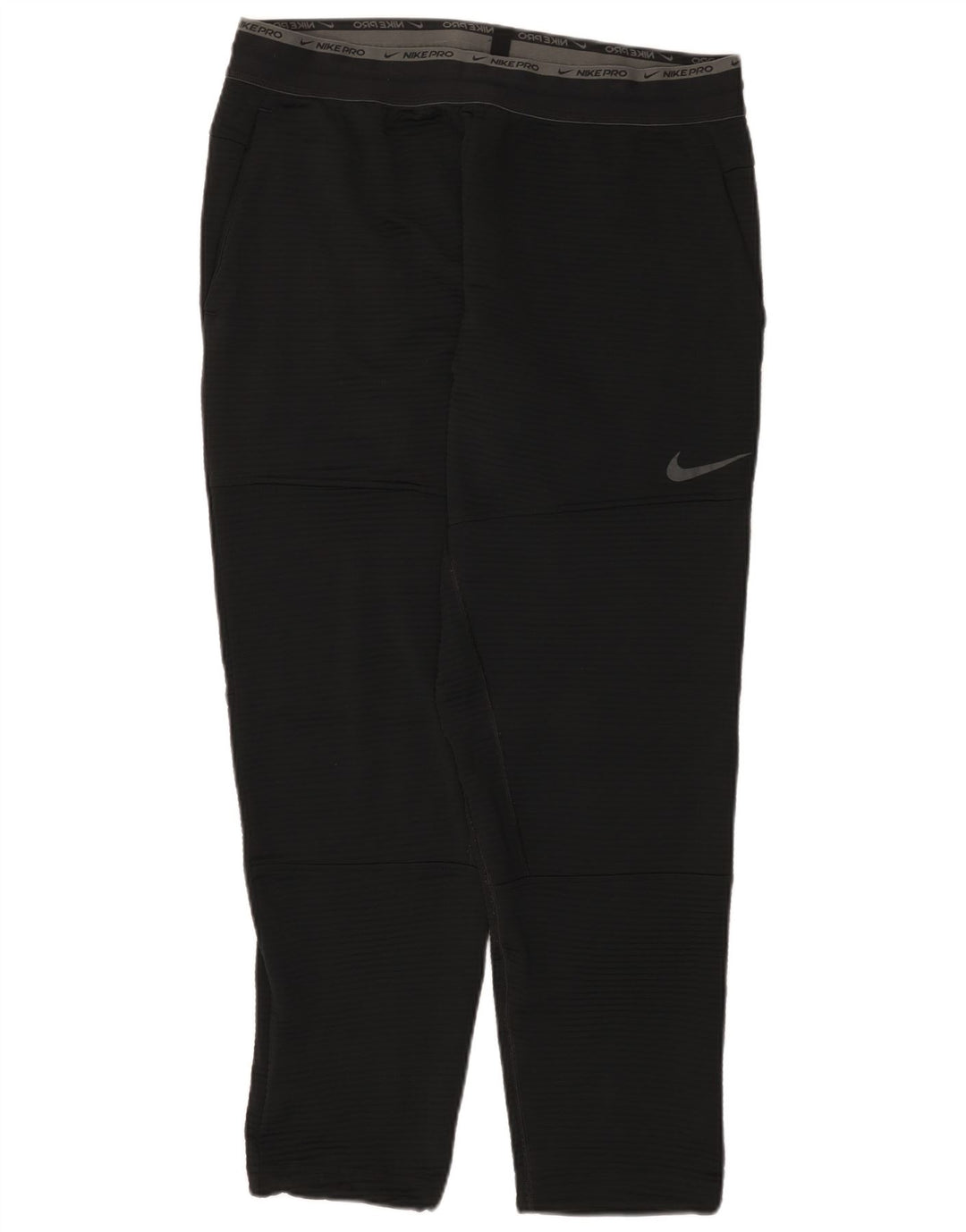 Nike Mens Dri Fit Graphic Tracksuit Trousers XL Black Pinstripe Polyester