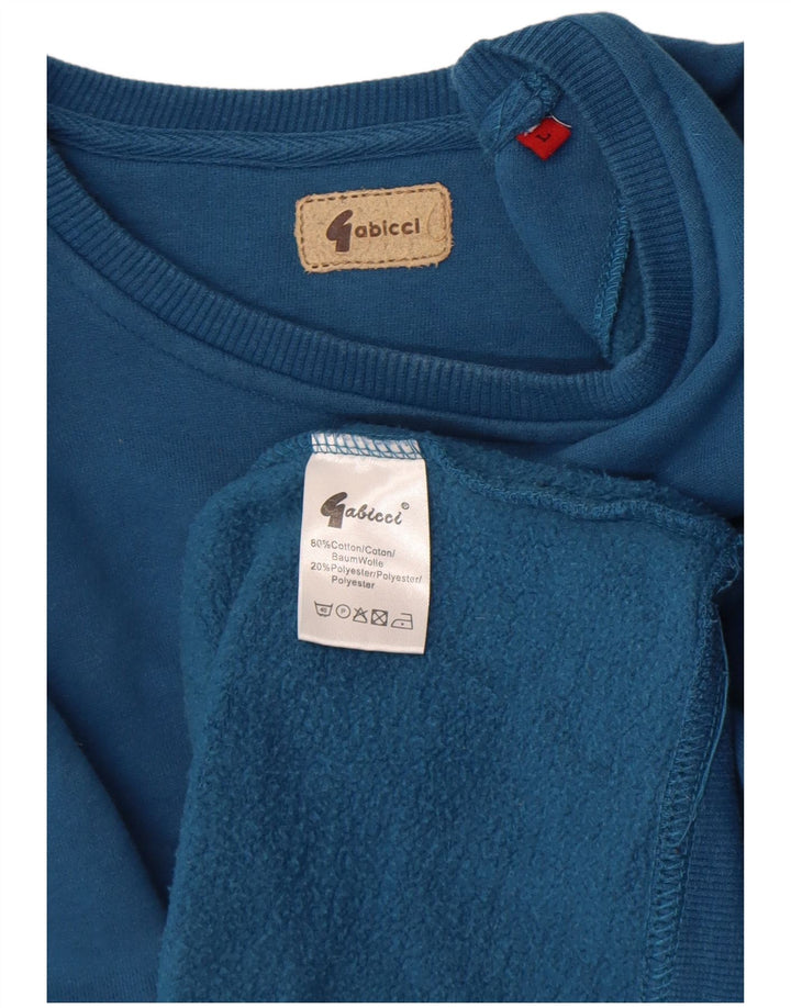 Gabicci Mens Sweatshirt Jumper Large Blue Cotton