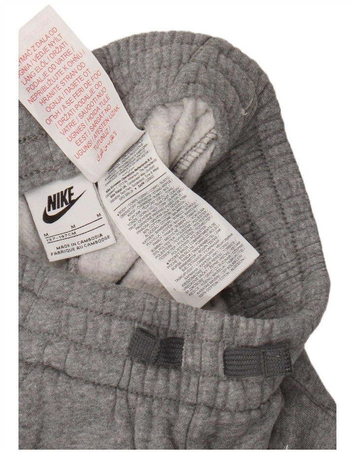 Nike Boys Tracksuit Trousers Joggers 10-11 Years Medium  Grey Cotton