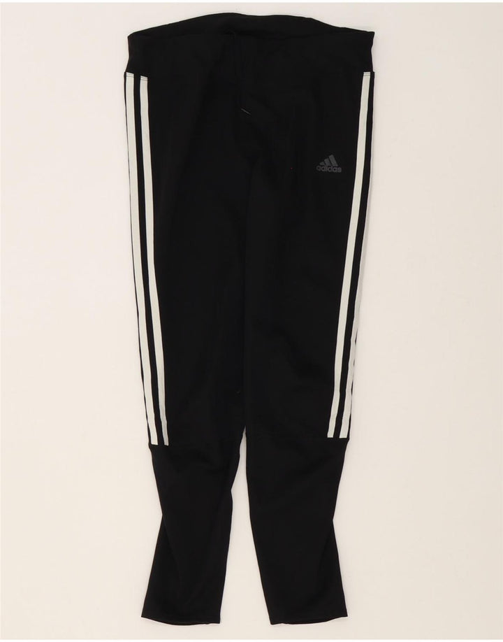 Adidas Womens Climalite Crop Leggings UK 12/14 Medium Black Polyester