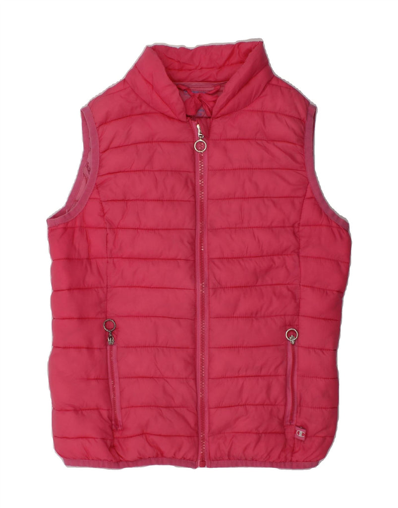 CHAMPION Girls Padded Gilet 7-8 Years Small Pink | Vintage Champion | Thrift | Second-Hand Champion | Used Clothing | Messina Hembry 