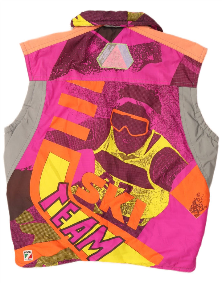 Colmar Mens Graphic Ski Padded Gilet UK 36 Small Multicoloured Colourblock