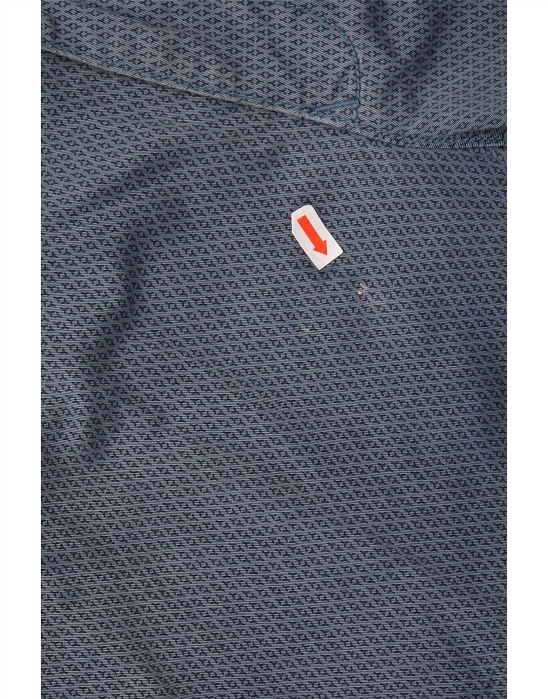 Tommy Hilfiger Mens Chino Shorts W33 Medium Blue Geometric Cotton