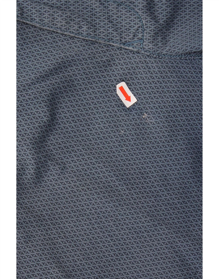 Tommy Hilfiger Mens Chino Shorts W33 Medium Blue Geometric Cotton