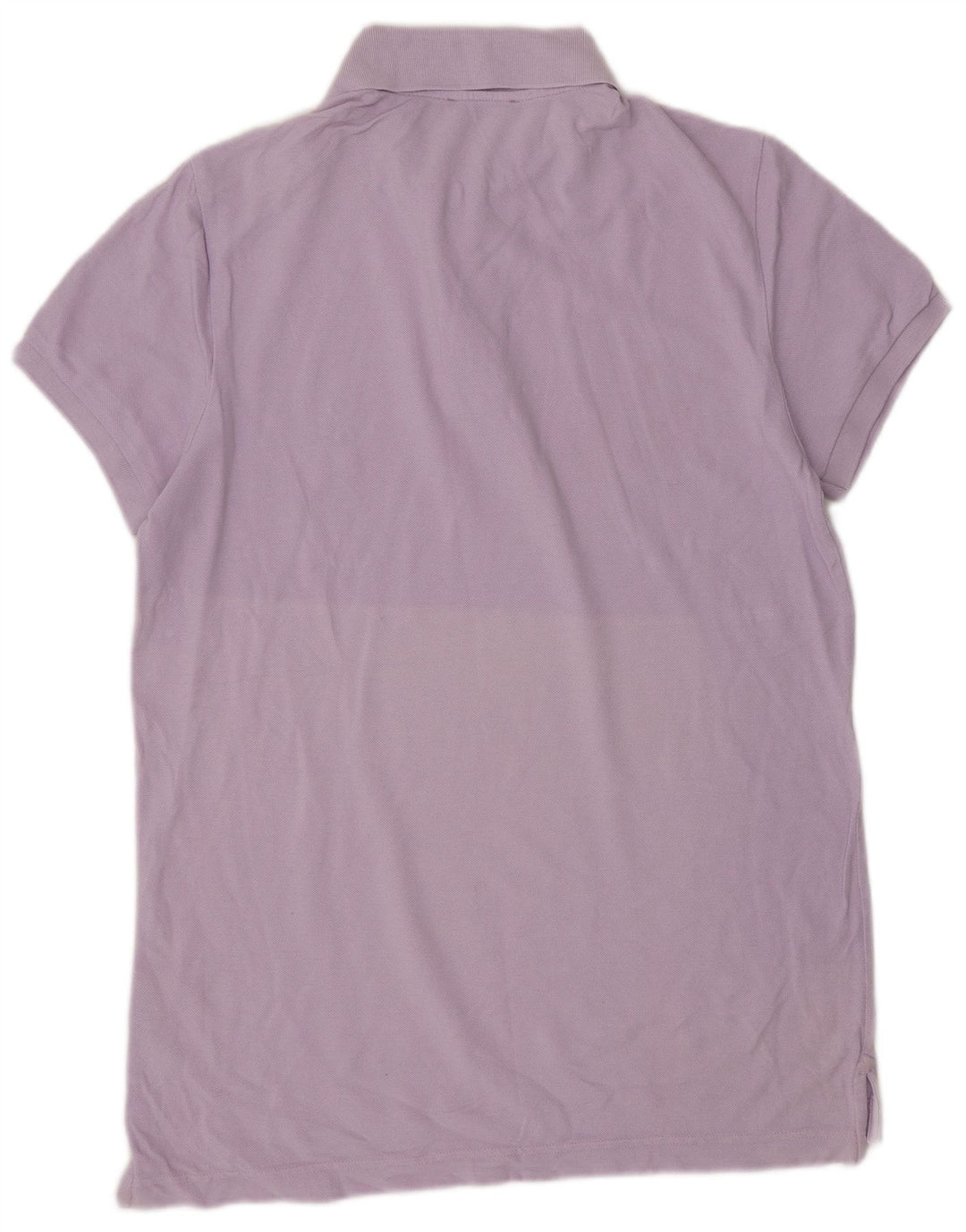 BENETTON Mens Polo Shirt Large Purple Cotton