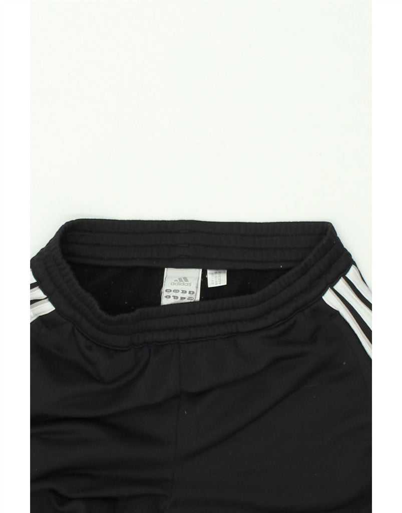 ADIDAS Womens Tracksuit Trousers UK 10 Small  Black Polyester | Vintage Adidas | Thrift | Second-Hand Adidas | Used Clothing | Messina Hembry 