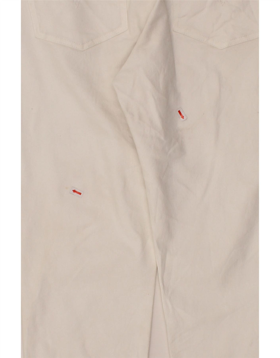 LEVI'S Womens Boyfriend Slim Jeans W32 L27  White Cotton Vintage Levi's and Second-Hand Levi's from Messina Hembry 