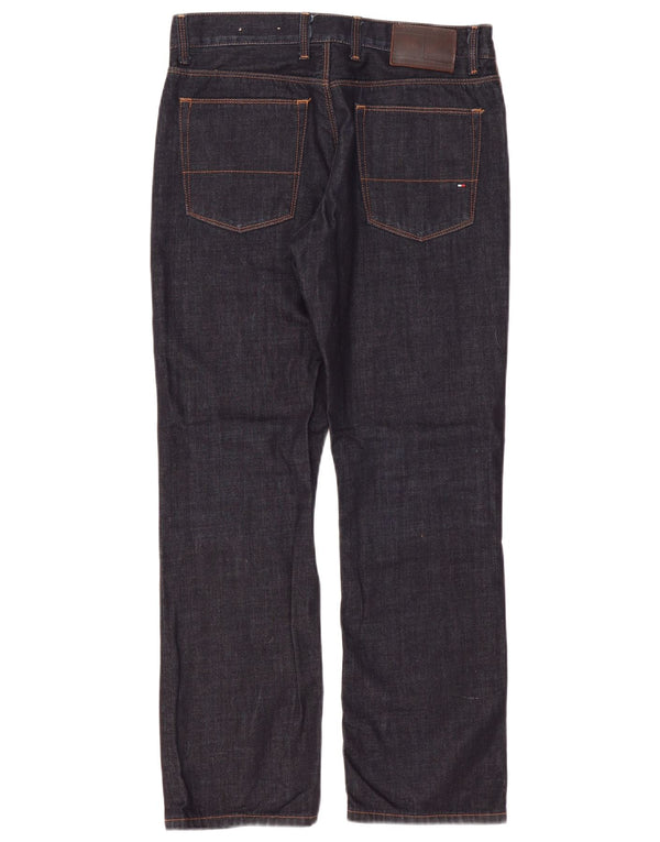 Tommy Hilfiger Mens Mercer Straight Jeans W32 L30 Navy Blue Cotton
