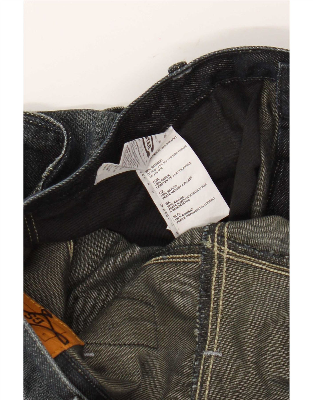 G-Star Mens Cargo Straight Jeans W33 L32 Navy Blue Cotton