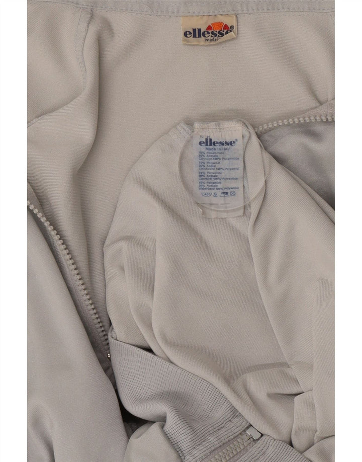 Ellesse Mens Tracksuit Top Jacket IT 54 XL Grey Colourblock Polyester