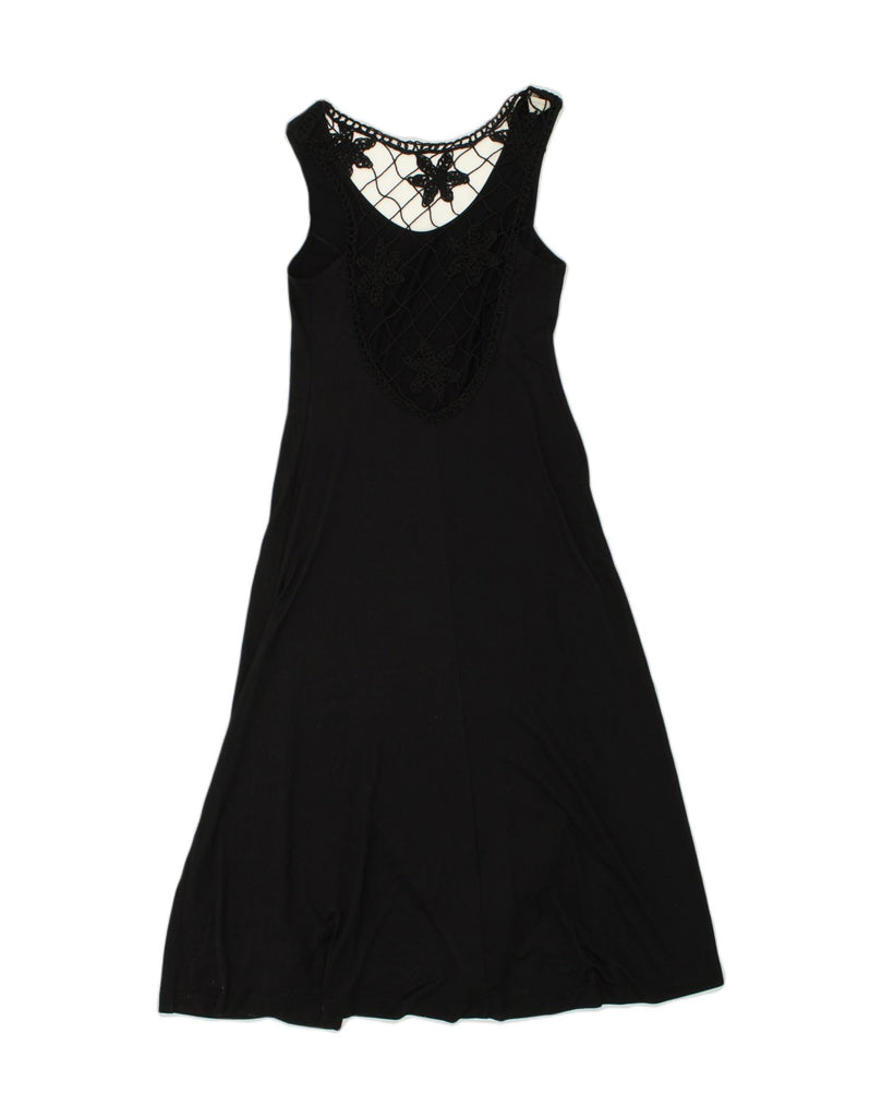 RENATO BALESTRA Womens A-Line Dress IT 46 Large Black Viscose | Vintage Renato Balestra | Thrift | Second-Hand Renato Balestra | Used Clothing | Messina Hembry 