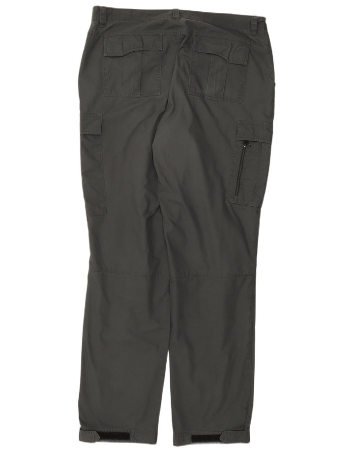 Jack Wolfskin Mens Hiking Cargo Trousers W38 L35 Grey Polyester