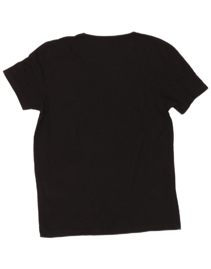 Zara Womens T-Shirt Top UK 14 Medium Black