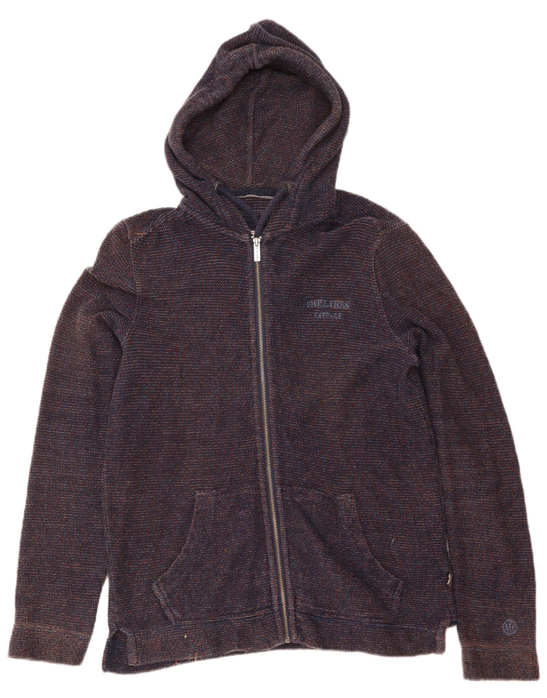 Fat Face Mens Zip Hoodie Sweater Small Navy Blue Cotton