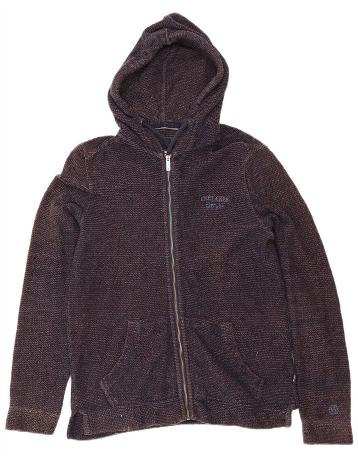 Fat Face Mens Zip Hoodie Sweater Small Navy Blue Cotton