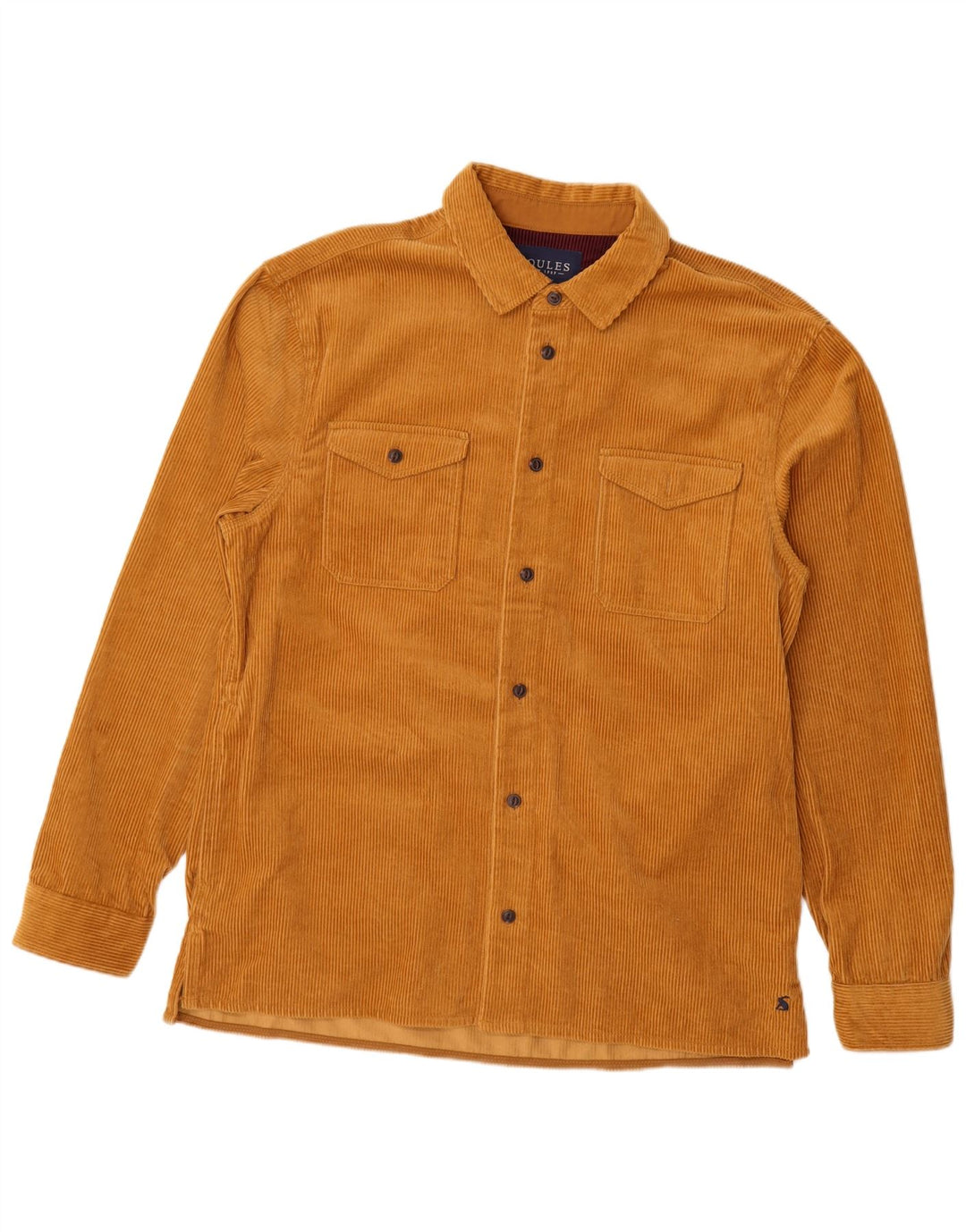 JOULES Mens Corduroy Shirt Large Brown Cotton