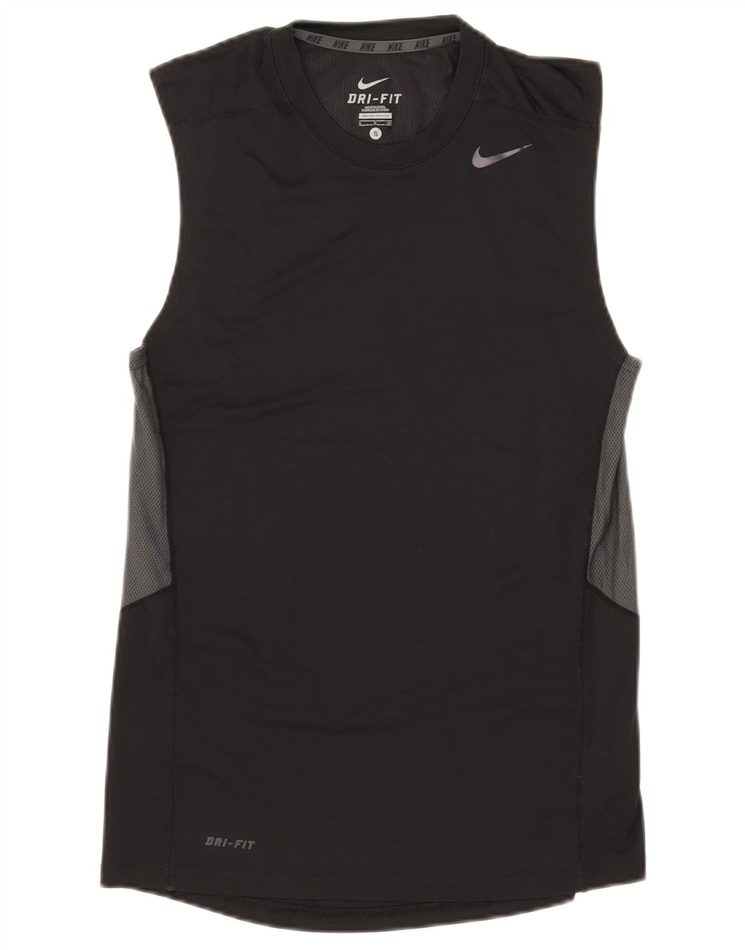 Nike Mens Dri Fit Vest Top Small Black Colourblock Polyester
