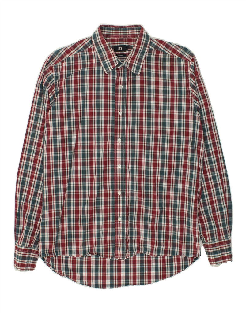 DACK'S Mens Slim Fit Shirt Large Red Check Cotton | Vintage Dack's | Thrift | Second-Hand Dack's | Used Clothing | Messina Hembry 