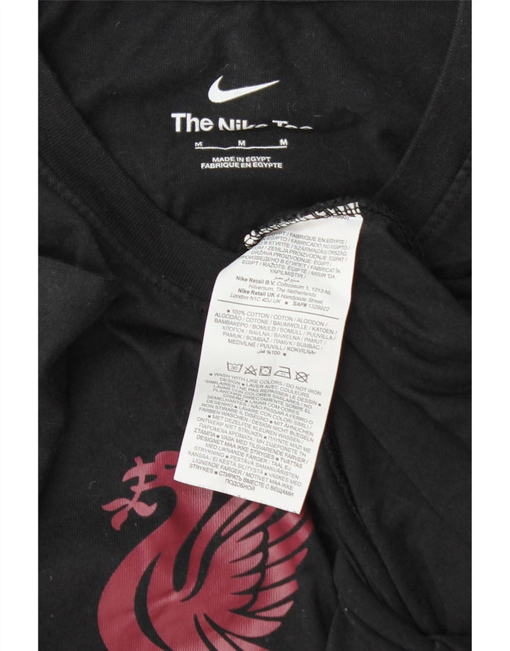 Nike Mens Liverpool Graphic T-Shirt Top Medium Black Cotton