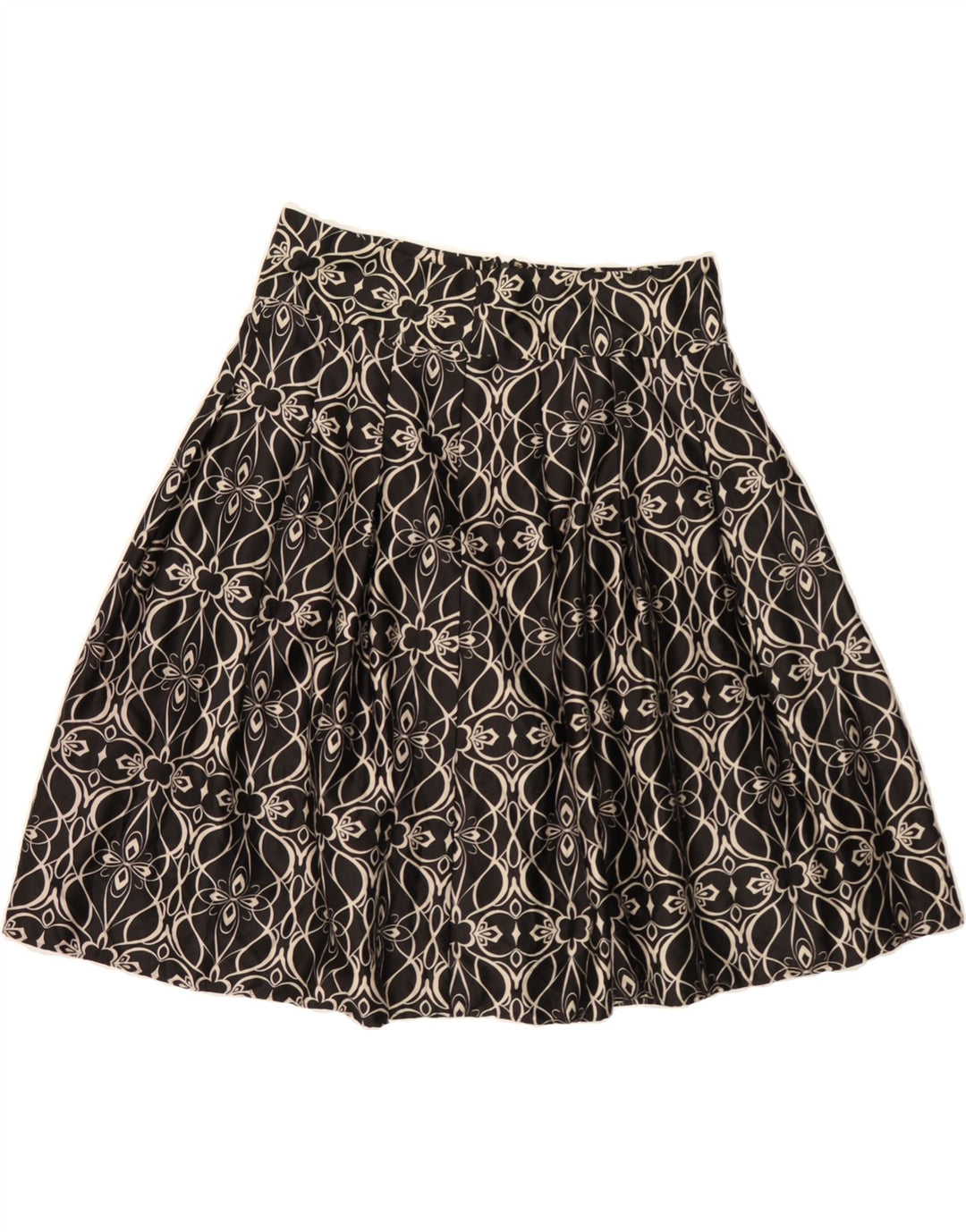 MOSSIMO Womens A-Line Skirt US 4 Small W30  Black Geometric Polyester Vintage Mossimo and Second-Hand Mossimo from Messina Hembry 