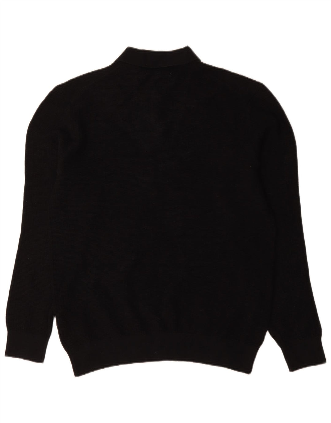 Marks & Spencer Mens Autograph Polo Neck Jumper Sweater Small Black Cotton