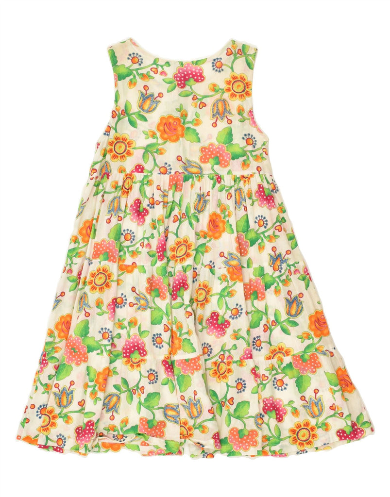 BENETTON Girls Sundress 11-12 Years White Floral Cotton | Vintage Benetton | Thrift | Second-Hand Benetton | Used Clothing | Messina Hembry 