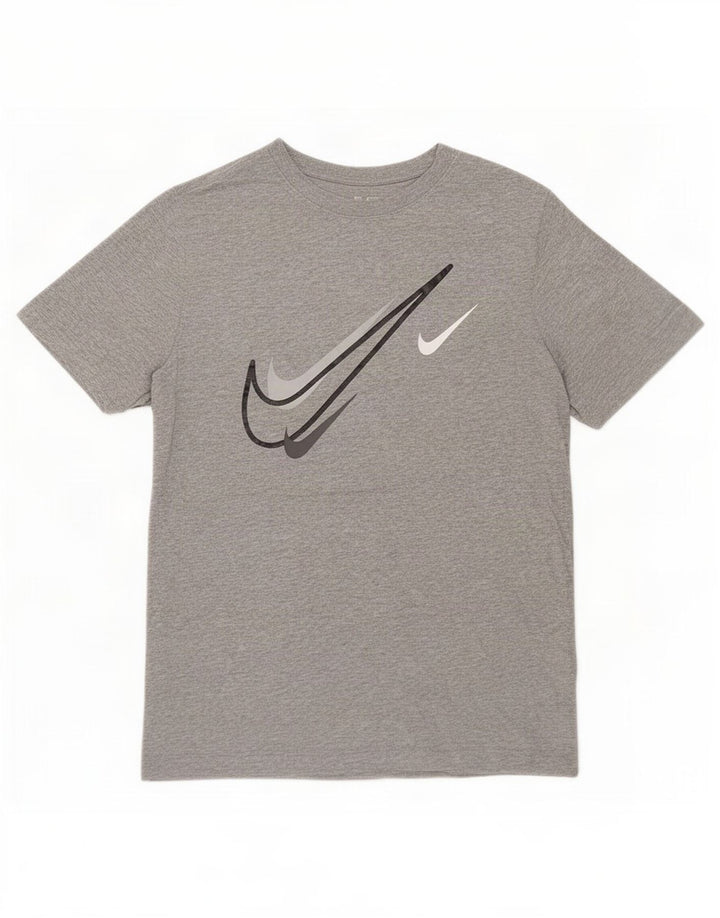 Nike Mens Graphic T-Shirt Top Small Grey Cotton