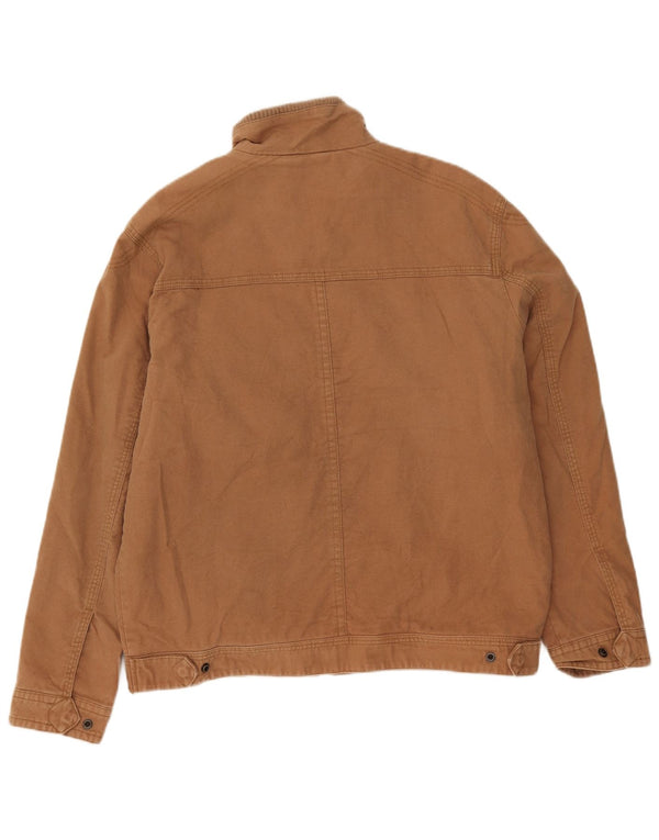 Marks & Spencer Mens Blue Harbour Utility Jacket UK 40 Large Brown Cotton