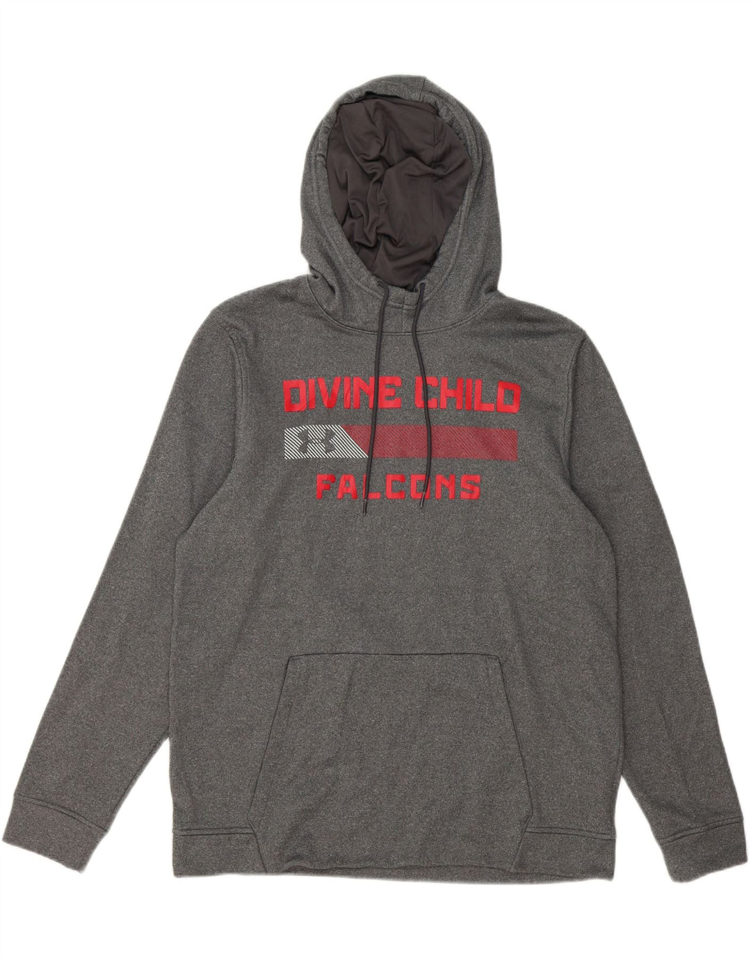 UNDER ARMOUR Mens Cold Gear Graphic Hoodie Jumper Large Grey Vintage Under Armour and Second-Hand Under Armour from Messina Hembry 