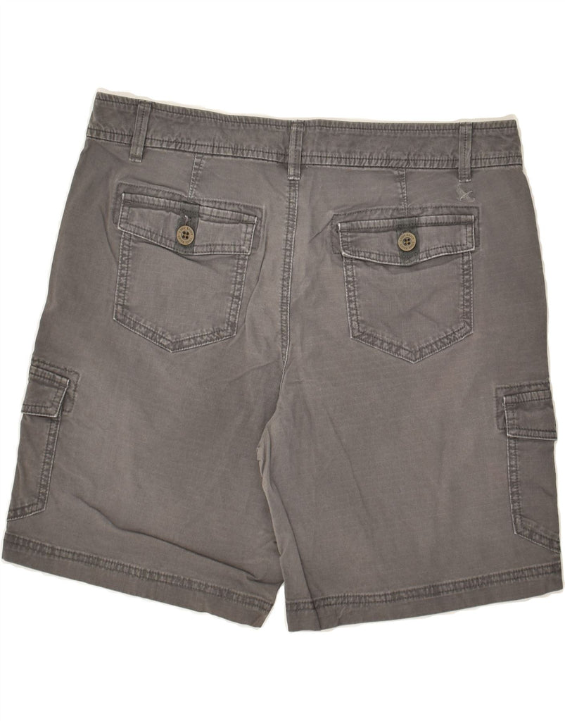 EDDIE BAUER Womens Cargo Shorts US 10 Large W34 Grey Cotton | Vintage Eddie Bauer | Thrift | Second-Hand Eddie Bauer | Used Clothing | Messina Hembry 