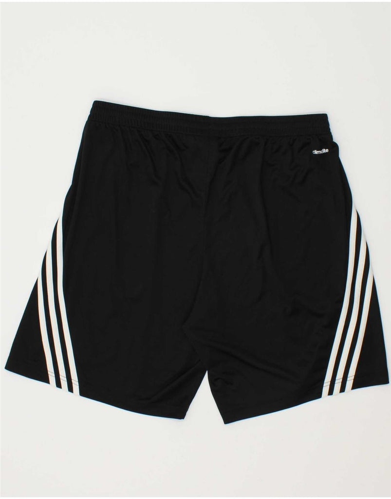 ADIDAS Mens Climalite Graphic Sport Shorts XL Black Polyester Vintage Adidas and Second-Hand Adidas from Messina Hembry 