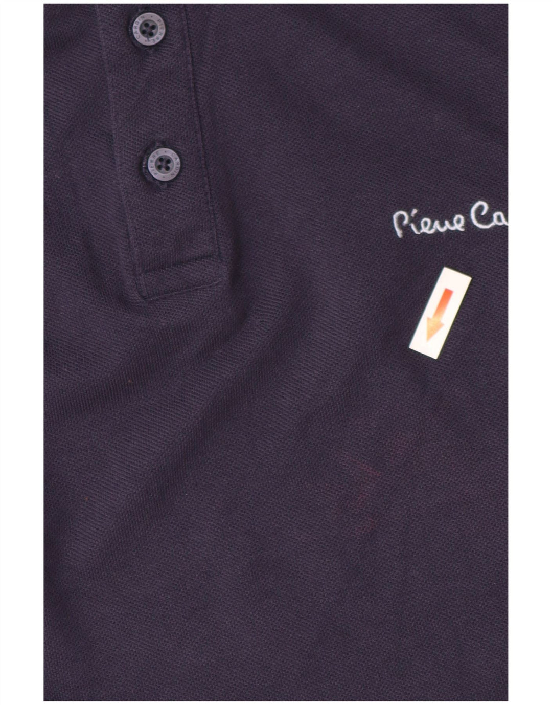 Pierre Cardin Mens Long Sleeve Regular Fit Polo Shirt Medium Navy Blue