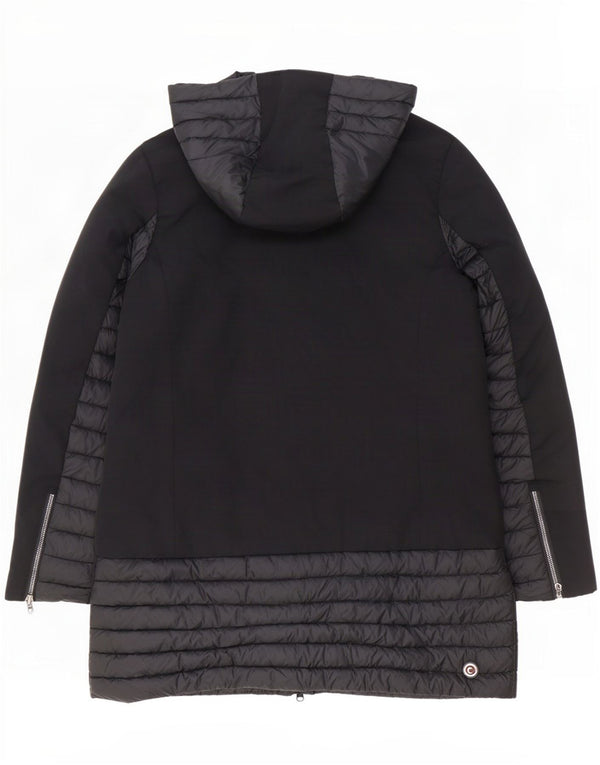 Colmar Womens Hooded Padded Jacket IT 44 Medium Black Polyester