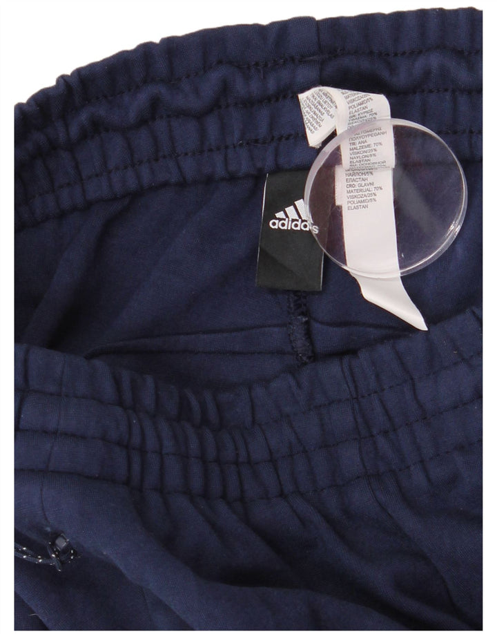 Adidas Mens Tracksuit Trousers Joggers Small  Navy Blue Viscose