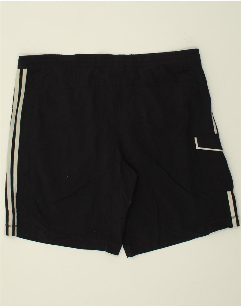 ADIDAS Mens Sport Shorts Large Black Polyester | Vintage Adidas | Thrift | Second-Hand Adidas | Used Clothing | Messina Hembry 