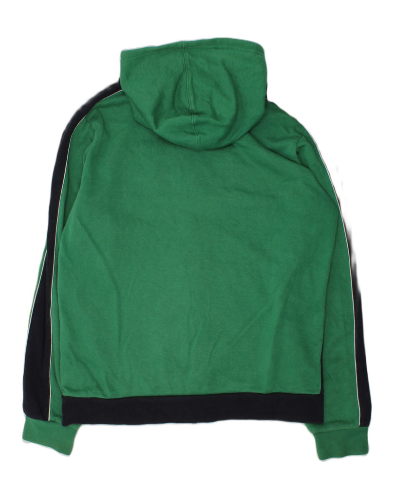 CHAMPION Boys Graphic Zip Hoodie Sweater 15-16 Years 2XL Green Colourblock | Vintage Champion | Thrift | Second-Hand Champion | Used Clothing | Messina Hembry 