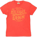TOMMY HILFIGER Mens Graphic T-Shirt Top Small Red Cotton | Vintage Tommy Hilfiger | Thrift | Second-Hand Tommy Hilfiger | Used Clothing | Messina Hembry 