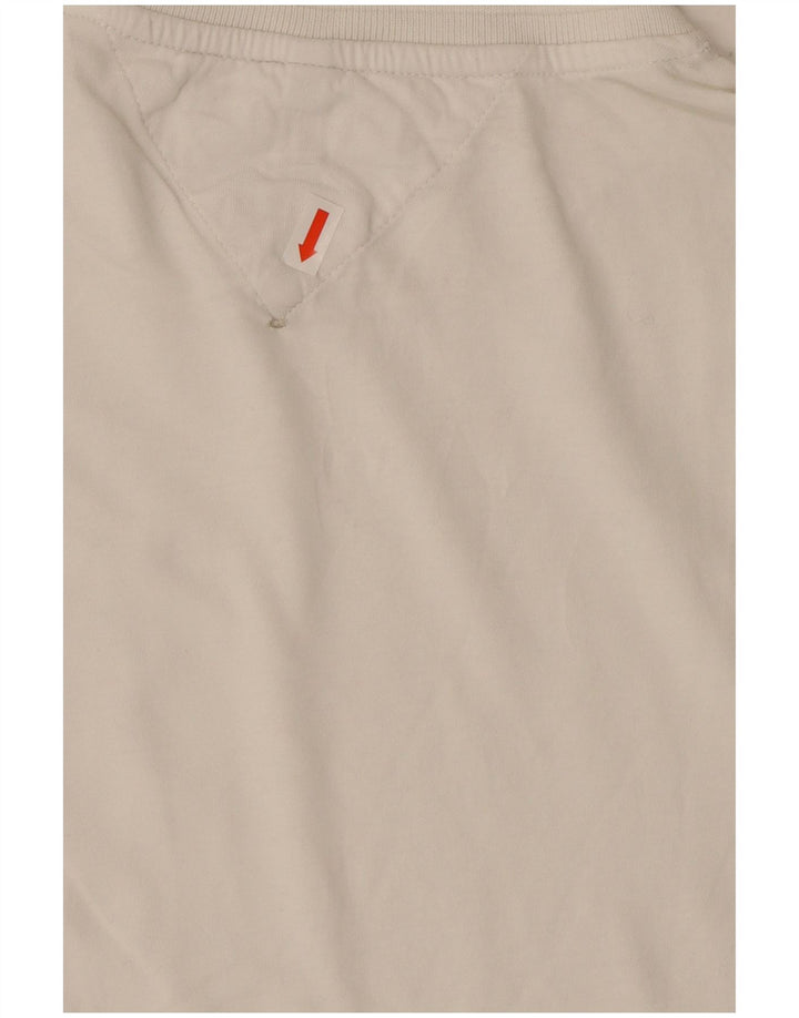 TOMMY HILFIGER Womens T-Shirt Top UK 10 Small White Cotton