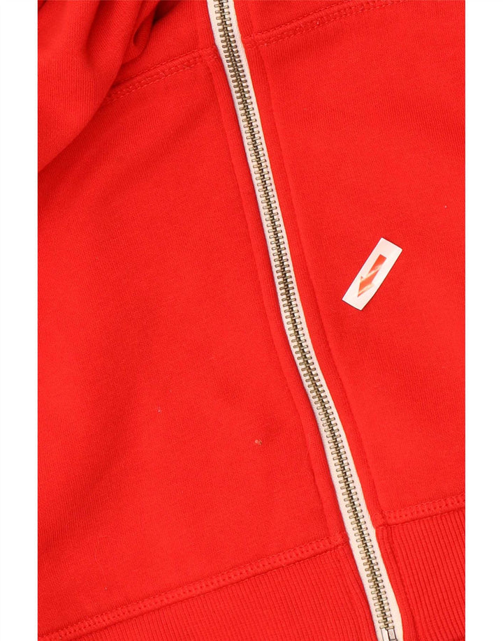 Converse Mens Zip Hoodie Sweater Small Red Cotton