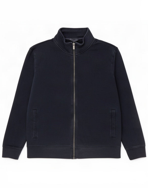 Marks & Spencer Mens Tracksuit Top Jacket 2XL Navy Blue Cotton