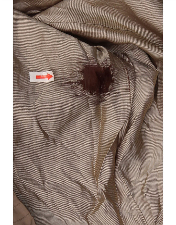 Marks & Spencer Womens Autograph Parka Jacket UK 14 Medium Khaki Polyester