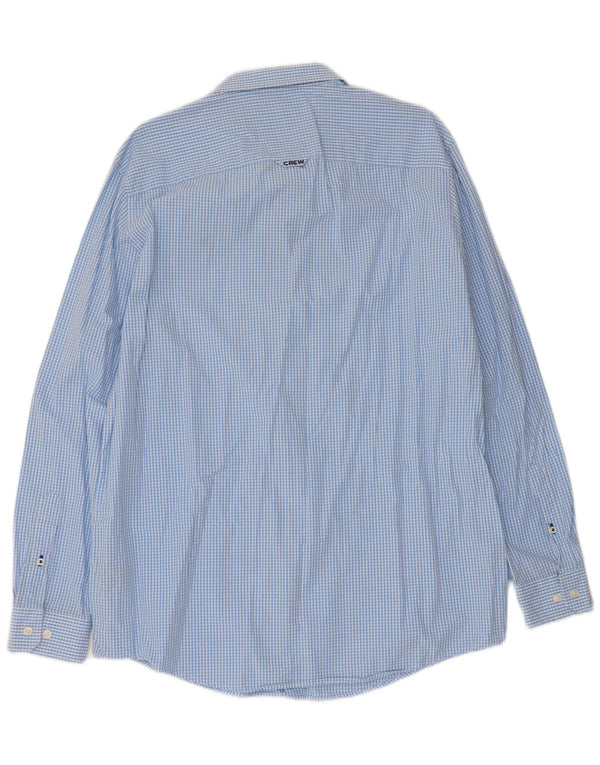 Crew Clothing Mens Classic Fit Shirt XL Blue Gingham Cotton