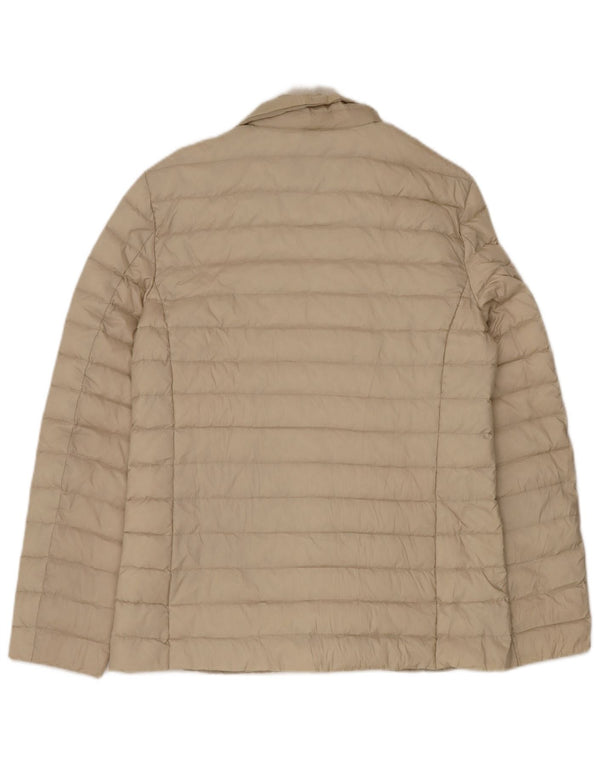 Geospirit Mens Padded Jacket UK 38 Medium Beige Polyamide